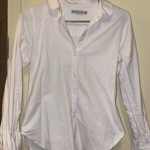 Abercrombie & Fitch White Button-Down Shirt Women’s Size XS